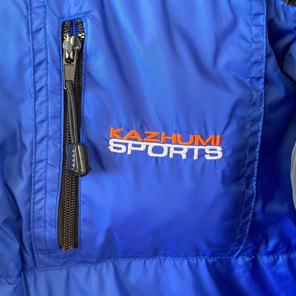 KAZHUMI SPORTS Men's blue black duck down jacket. - Picture 3 of 8